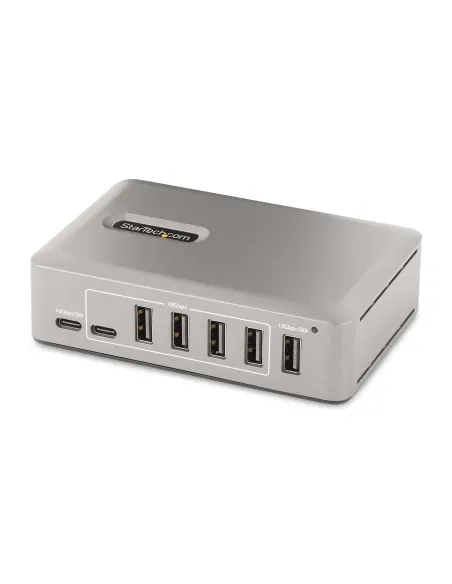 StarTech.com Hub Concentrador USB-C de 10 Puertos - 8x USB-A 2x USB-C - con Fuente de 65W - USB 3.1 10Gbps - Ladrón USB Tipo C
