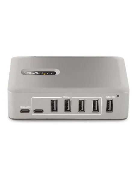 StarTech.com Hub Concentrador USB-C de 10 Puertos - 8x USB-A 2x USB-C - con Fuente de 65W - USB 3.1 10Gbps - Ladrón USB Tipo C
