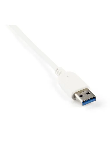 StarTech.com Hub Ladrón USB 3.0 de 3 Puertos con Adaptador de Red Ethernet Gigabit - Hub Concentrador USB-A - Alimentado por el