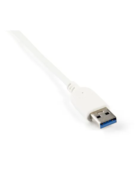 StarTech.com Hub Ladrón USB 3.0 de 3 Puertos con Adaptador de Red Ethernet Gigabit - Hub Concentrador USB-A - Alimentado por el
