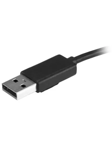 StarTech.com Concentrador Ladrón USB 2.0 de 4 Puertos con Cable Integrado - Hub Portátil USB 2.0