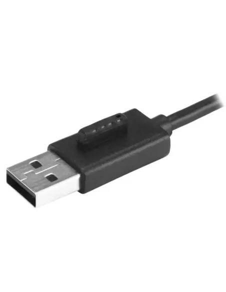 StarTech.com Concentrador Ladrón USB 2.0 de 4 Puertos con Cable Integrado - Hub Portátil USB 2.0
