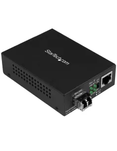StarTech.com Conversor de Medios de Fibra LC Multimodo Para Redes 10 100 1000Mbps - Gigabit Ethernet a Fibra LC - Transceptor