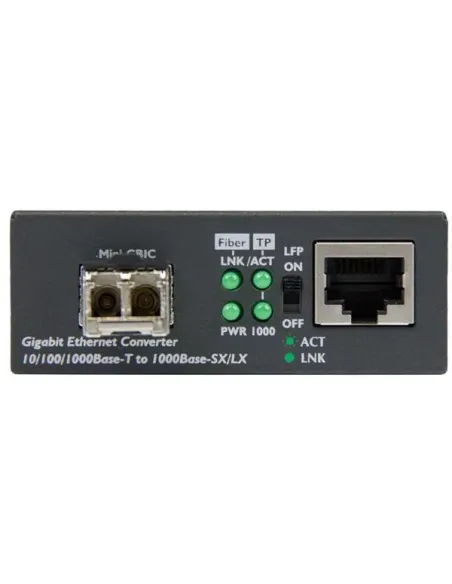 StarTech.com Conversor de Medios de Fibra LC Multimodo Para Redes 10 100 1000Mbps - Gigabit Ethernet a Fibra LC - Transceptor