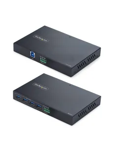 StarTech.com Extensor USB 3.0 por Ethernet de 4 Puertos - Hasta 1km por Cable RJ45 Cat6a 7 8 - Adaptador Remoto de Dispositivos