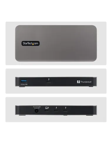 StarTech.com Hub Thunderbolt 5 de 4 Puertos con KVM Thunderbolt Share - 80 120Gbps - 8K 60Hz o 4K 144Hz - PD 140W - USB-A