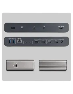 StarTech.com 206UE-TB5USB4DOCK base para portátil y replicador de puertos Alámbrico Thunderbolt 5 Negro, Gris 2