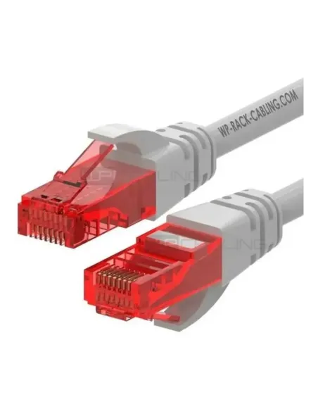 Cable de red wp latiguillo rj45 u - utp cat.6 0.5m gris