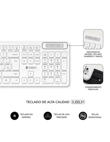 Teclado + raton subblim subkbc - cssw11 inalambrico