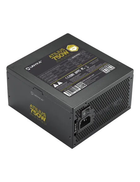UNYKAch Fuente de Alimentación ATX Atilius 3.1 Black 750W Gold