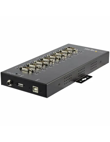 StarTech.com Adaptador Hub Serie de 8 Puertos USB a RS232 RS485 RS422 - Ladrón Industrial Convertidor USB 2.0 a DB9 Serial -