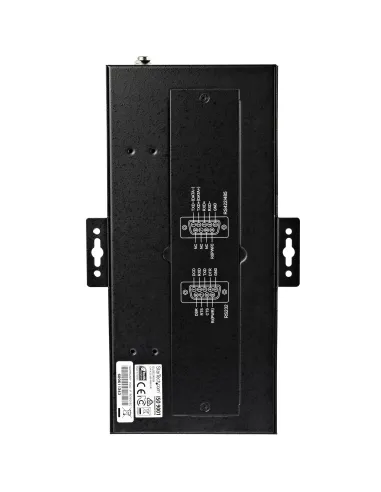 StarTech.com Adaptador Hub Serie de 8 Puertos USB a RS232 RS485 RS422 - Ladrón Industrial Convertidor USB 2.0 a DB9 Serial -