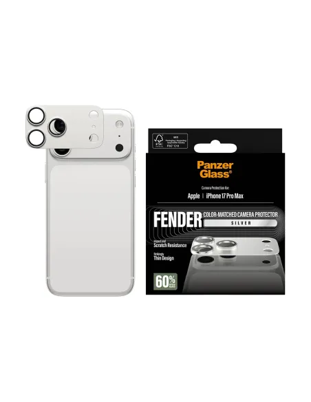 PanzerGlass ® Fender Camera Protector Silver iPhone 17 Pro Max Protector de pantalla Apple 1 pieza(s)