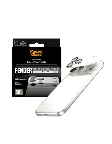 PanzerGlass ® Fender Camera Protector Silver iPhone 17 Pro Max Protector de pantalla Apple 1 pieza(s)
