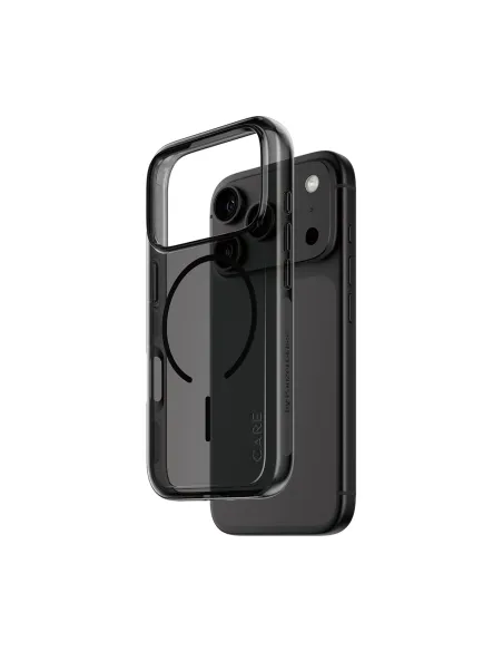 PanzerGlass CARE™ by ® Urban Explorer Case Smokey w. Black MagSafe iPhone 18 Pro | 17 Pro funda para teléfono móvil Negro