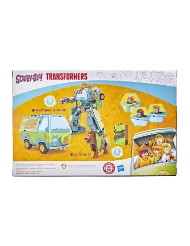 Set figuras hasbro transformers scooby doo mysterious prime and automutt