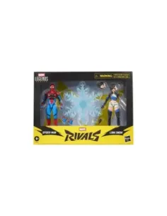 Figura hasbro marvel rivals spider - man & luna snow