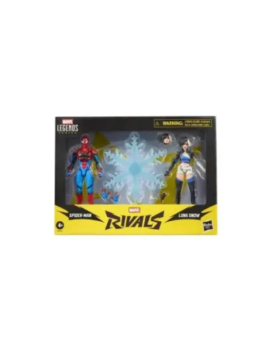 Figura hasbro marvel rivals spider - man & luna snow