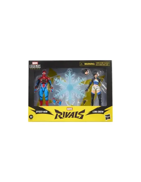 Figura hasbro marvel rivals spider - man & luna snow