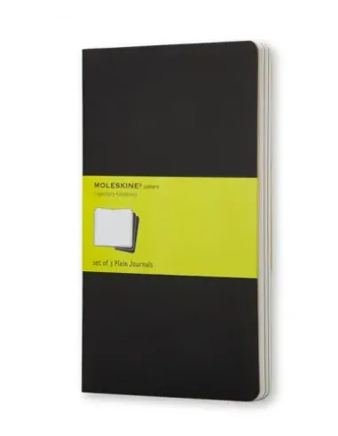 SET DE 3 LIBRETAS CAHIER NEGRAS P (9X14CM) LISA MOLESKINE QP313