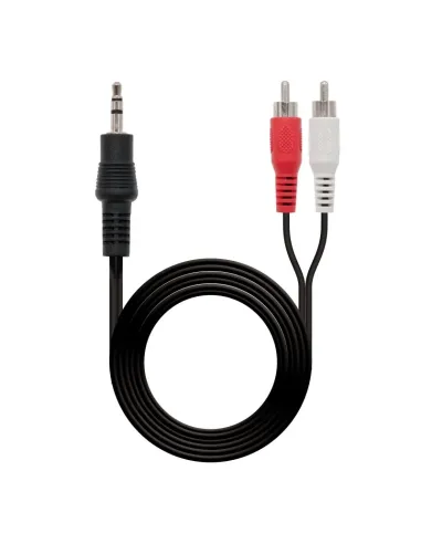 Nanocable CABLE AUDIO ESTEREO 3.5/M-2xRCA/M 1.5 M