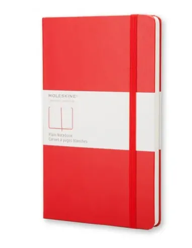 LIBRETA CLASICA TAPA DURA ROJA L (13X21CM) LISA MOLESKINE QP062R