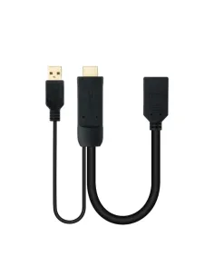 Nanocable Conversor HDMI 2.0 a DisplayPort V1.2 Negro, 20 cm 2