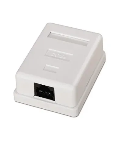 Nanocable ROSETA DE SUPERFICIE PARA RJ45 CAT.6 1 TOMA, BLANCO