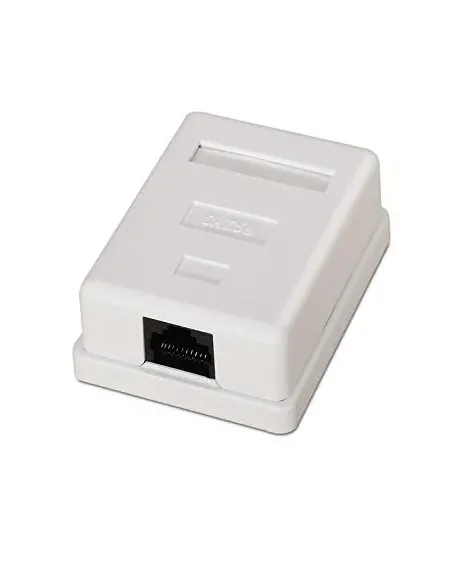 Nanocable ROSETA DE SUPERFICIE PARA RJ45 CAT.6 1 TOMA, BLANCO