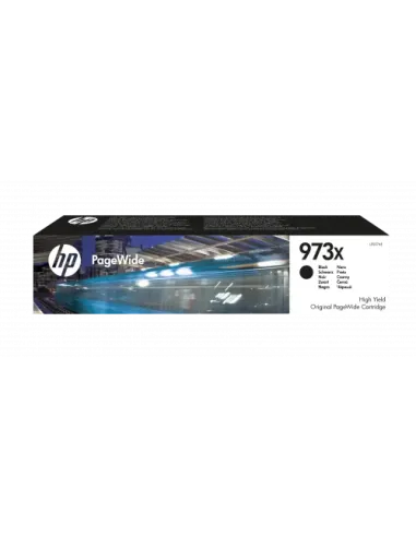 HP Cartucho negro original PageWide HP 973X de alto rendimiento