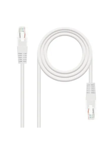 Nanocable CABLE RED LATIGUILLO RJ45 CAT.6 UTP AWG24, BLANCO, 0.5 M