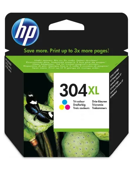 HP Cartucho de tinta Original HP 304XL tricolor