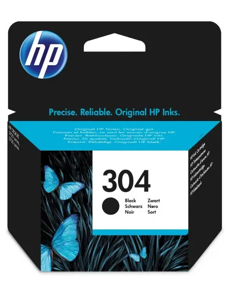 HP Cartucho de tinta Original HP 304 negro