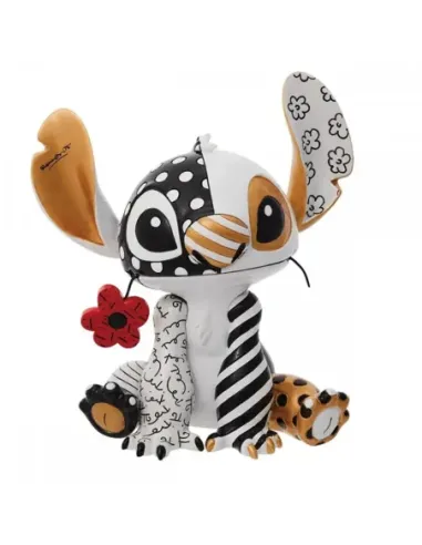 Figura decorativa enesco disney stitch flor en la boca