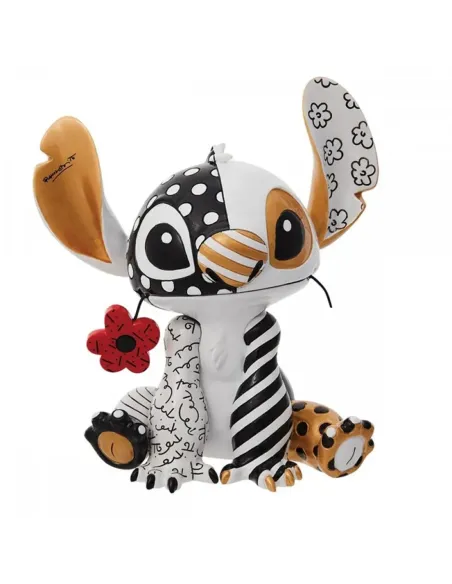 Figura decorativa enesco disney stitch flor en la boca