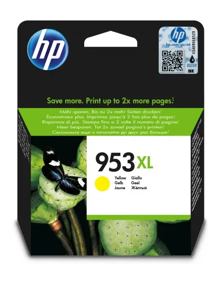 HP Cartucho de tinta Original HP 953XL de alto rendimiento amarillo