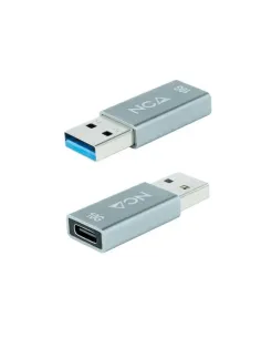 Nanocable Adaptador USB-A 3.1 GEN2 a USB-C, USB-A/M-USB-C/H, Gris 2