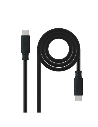 Nanocable Cable USB 3.1 Gen2 10Gbps 5A, 4K/60Hz, USB-C/M-USB-C/M, Negro, 1.5 m