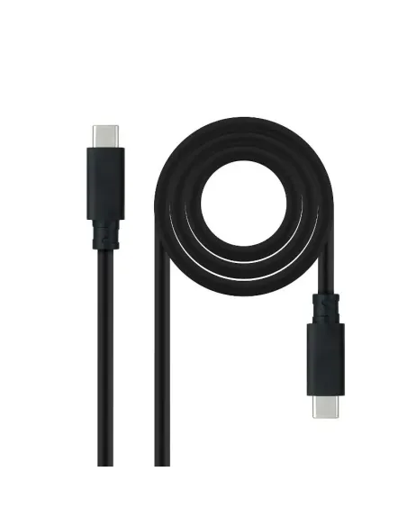 Nanocable Cable USB 3.1 Gen2 10Gbps 5A, 4K/60Hz, USB-C/M-USB-C/M, Negro, 1.5 m