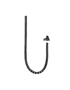 Nanocable Organizador de Cables Flexible 25 mm, Negro, 2 m 2