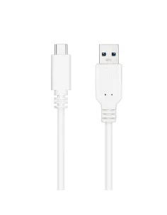 Nanocable Cable USB 3.1, Gen2 10 Gbps 3A, tipo USB-C/M-A/M, Blanco, 0.5 m 2
