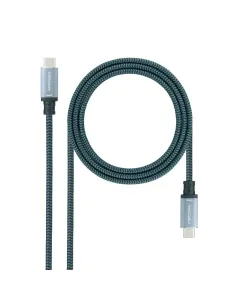 Nanocable Cable USB 3.2 Gen2x2 20Gbps 5A/100W, 4K/60Hz, USB-C/M-USB-C/M, Gris/Negro, 3 m 2