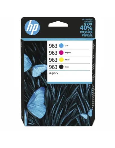 HP Paquete de 4 cartuchos de tinta Original HP 963 negro/cian/magenta/amarillo