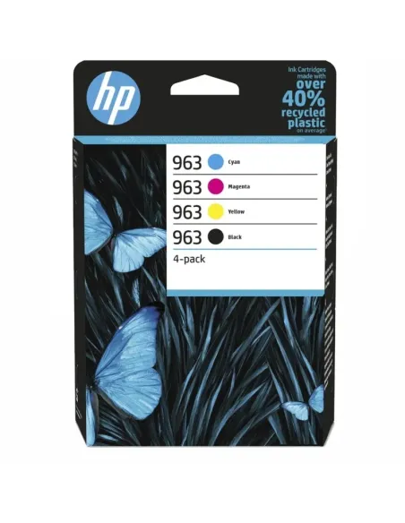 HP Paquete de 4 cartuchos de tinta Original HP 963 negro/cian/magenta/amarillo