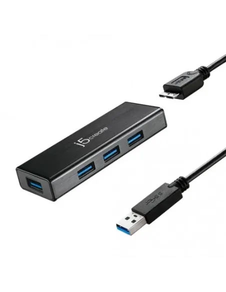 j5create JUH340-N Mini HUB USB 3.0 de 4 puertos - UE/RU