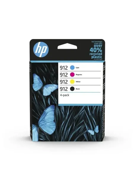 HP Paquete de 4 cartuchos de tinta Original 912 negro/cian/magenta/amarillo