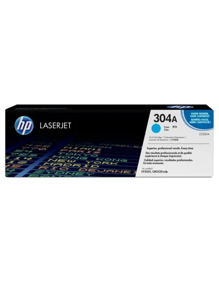HP Cartucho de tóner original LaserJet HP 304A cian