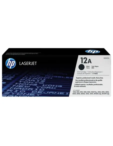 HP Cartucho de tóner original LaserJet HP 12A negro