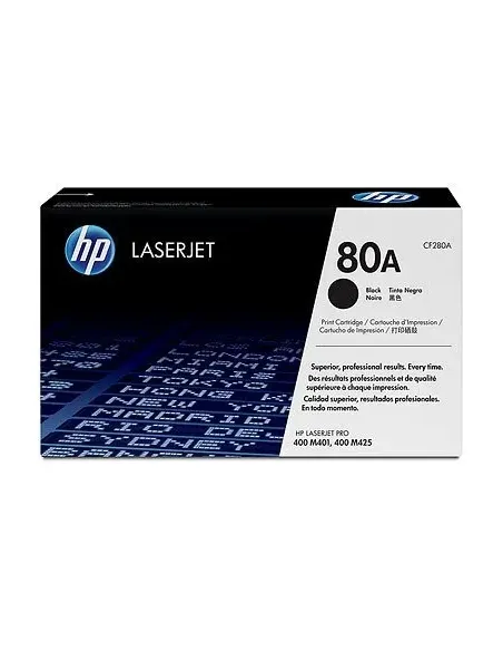 HP Cartucho de tóner original LaserJet HP 80A negro
