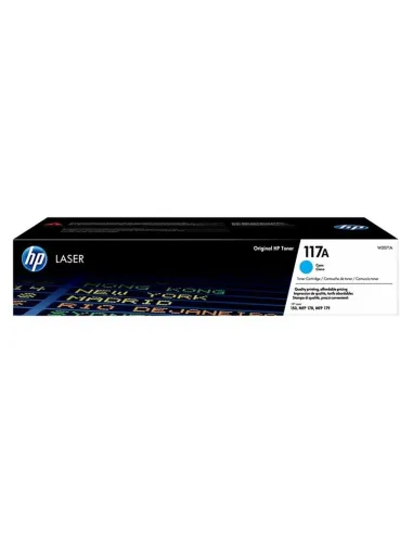 HP Cartucho de tóner Original HP Laser 117A cian